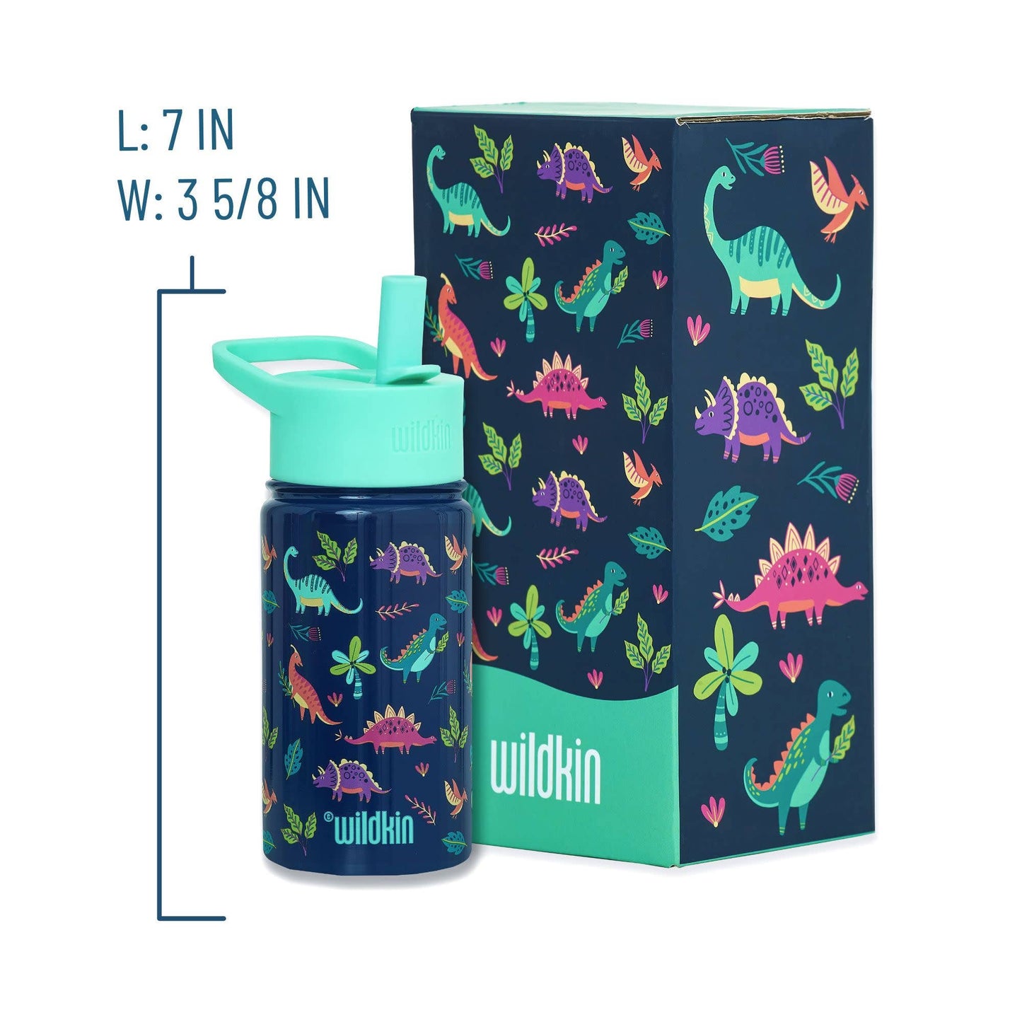 Darling Dinosaurs 14 oz Steel Bottle