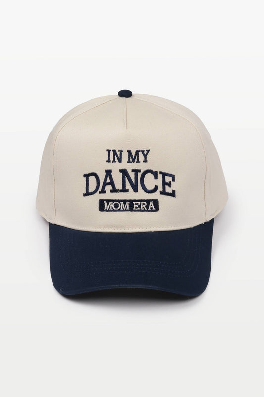 In My Dance Mom Era Embroidered Cap: Navy