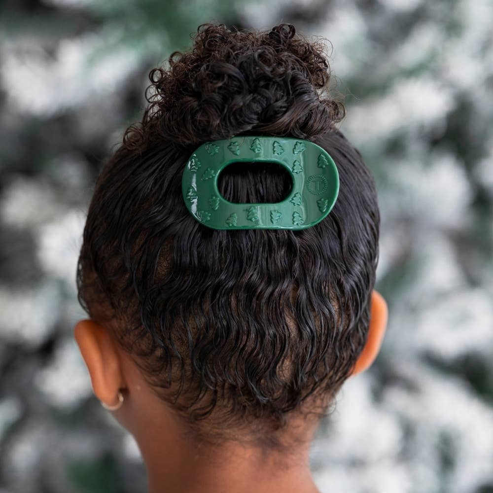 O Christmas Tree | Tiny | Flat Round Hair Clip