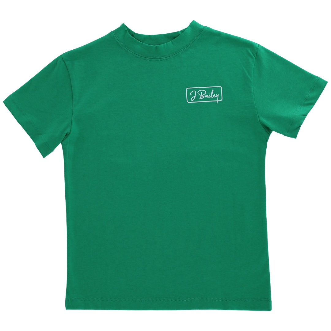 S/S Logo Tee, Sailboat on Green