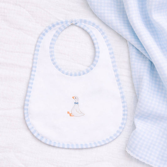 Silly Goose Bib - Light Blue: One Size