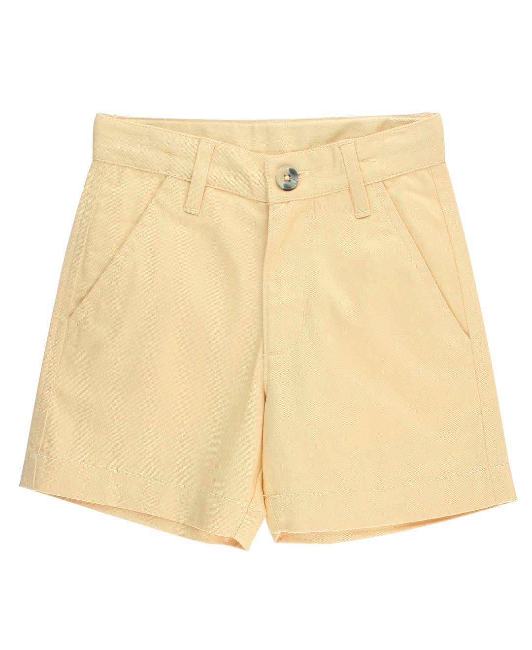 Boys Sunny Khaki Chino Shorts: Off-White