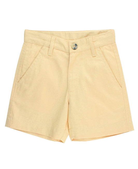 Boys Sunny Khaki Chino Shorts: Off-White