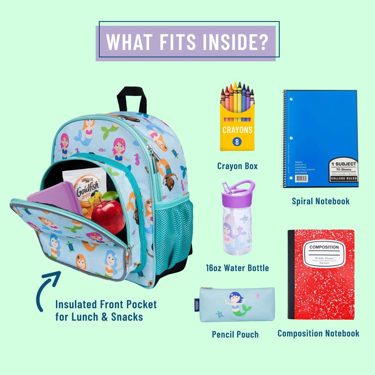 Mermaids Backpack - 12 Inch