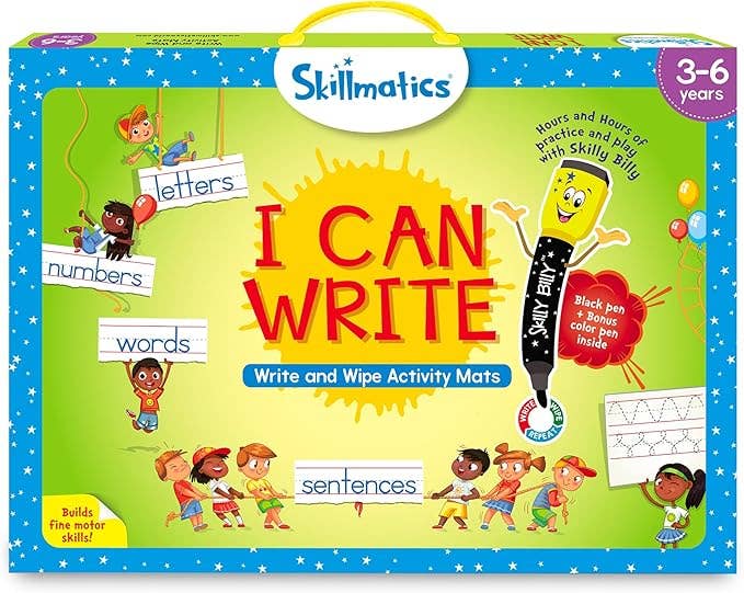 Skillmatics - I Can Write: Write and Wipe Activity Mats