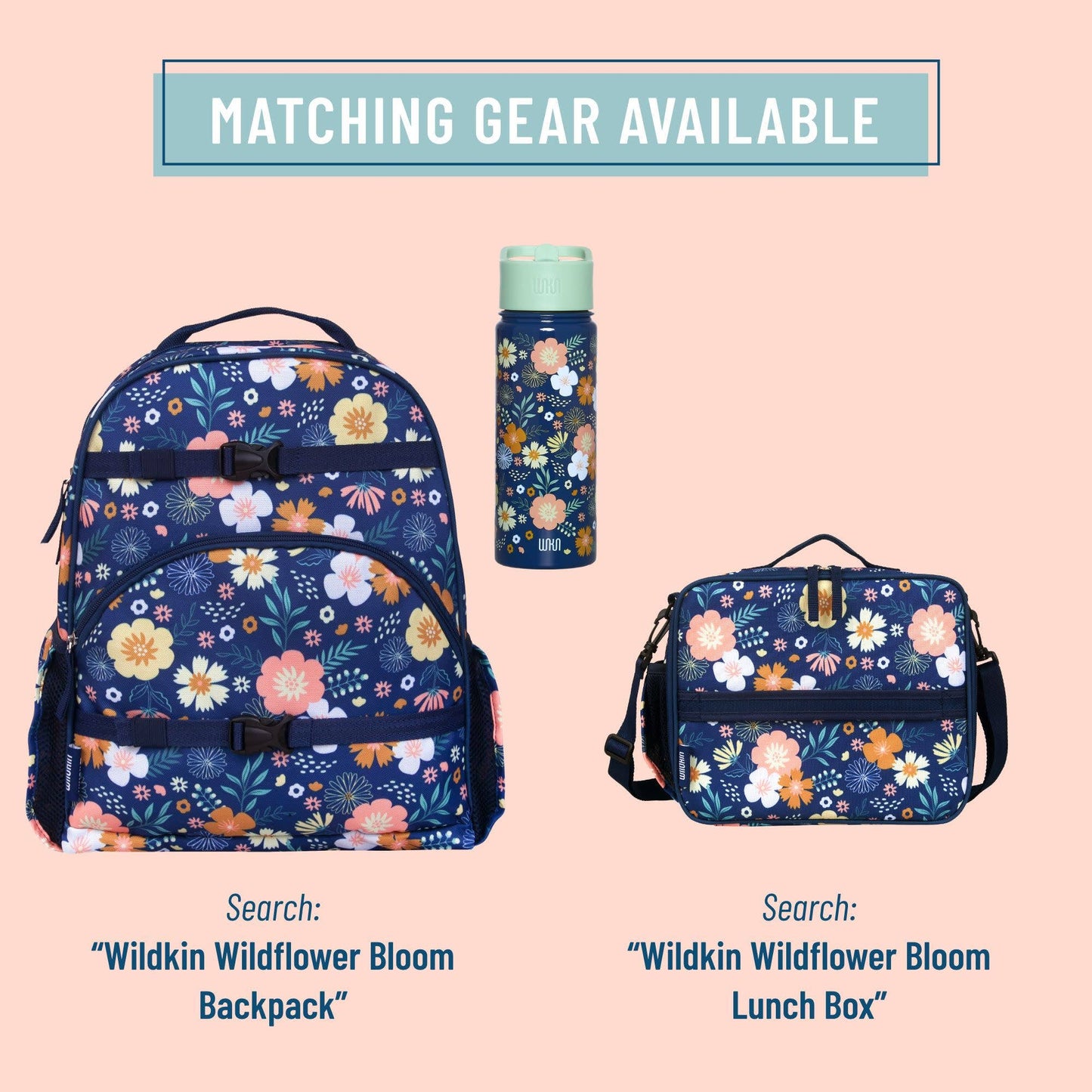 Wildflower Bloom 18 oz Steel Water Bottle