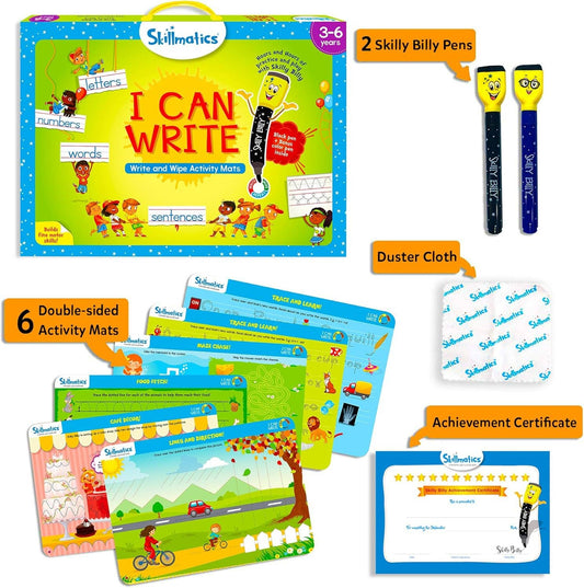 Skillmatics - I Can Write: Write and Wipe Activity Mats