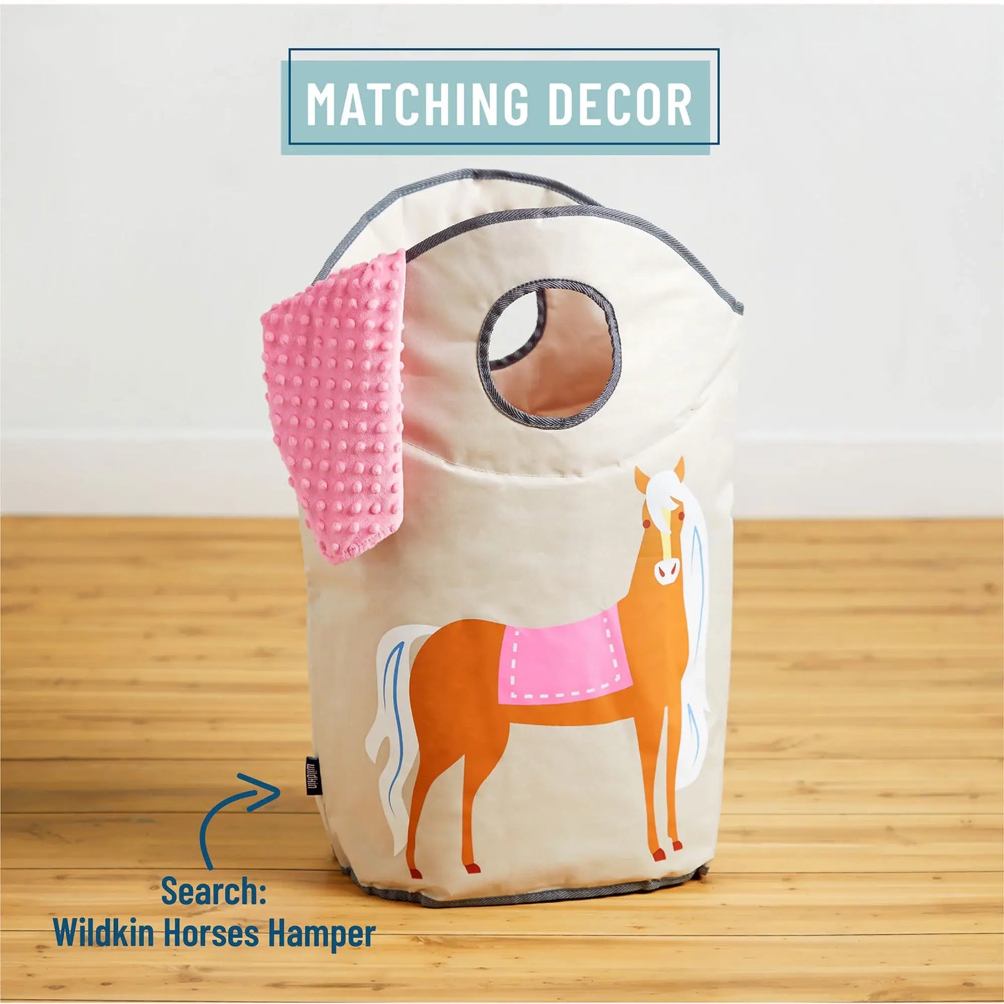 Horses Plush Blanket - Pink