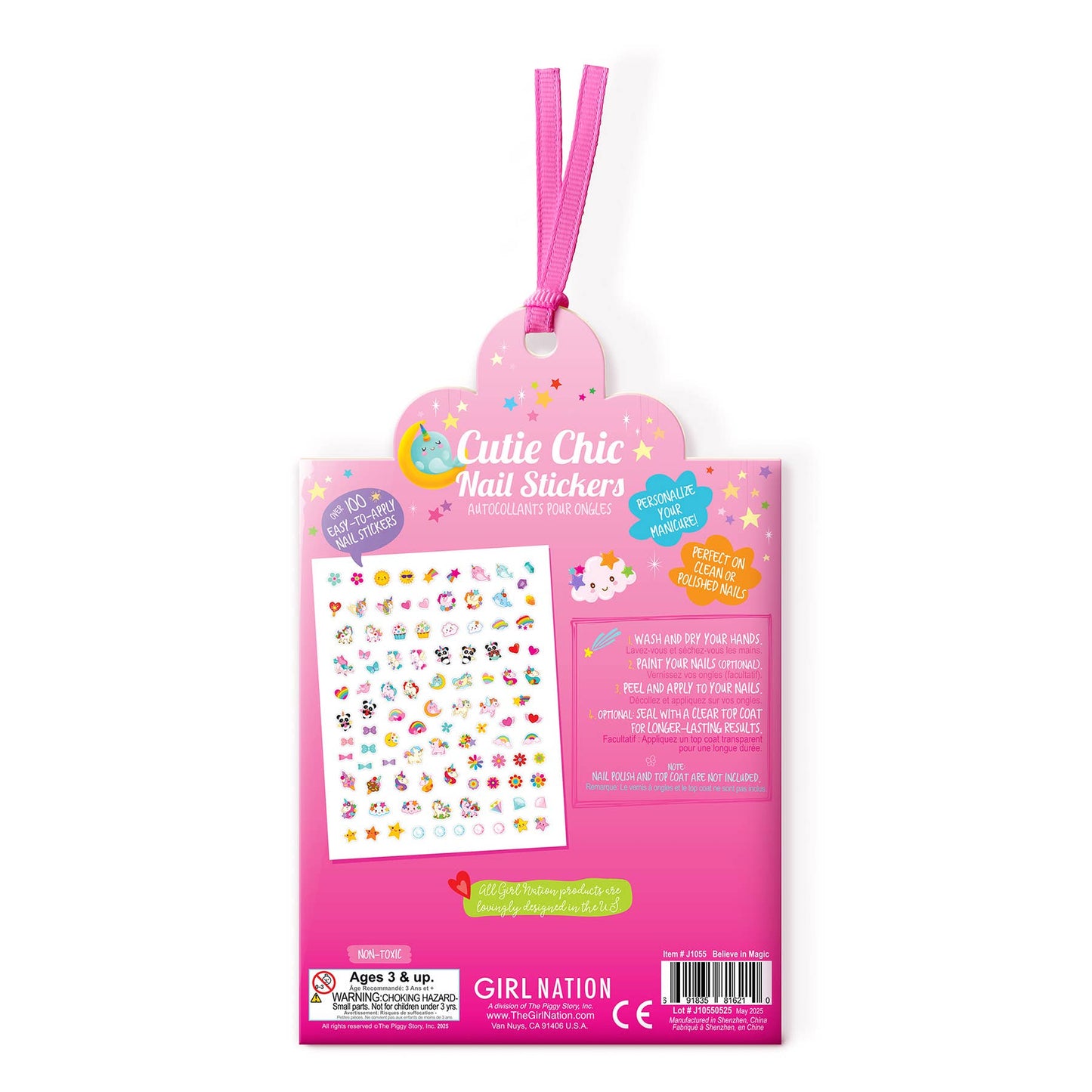 Nail Stickers | 100+ Believe in Magic Stickers. Cutie Chic
