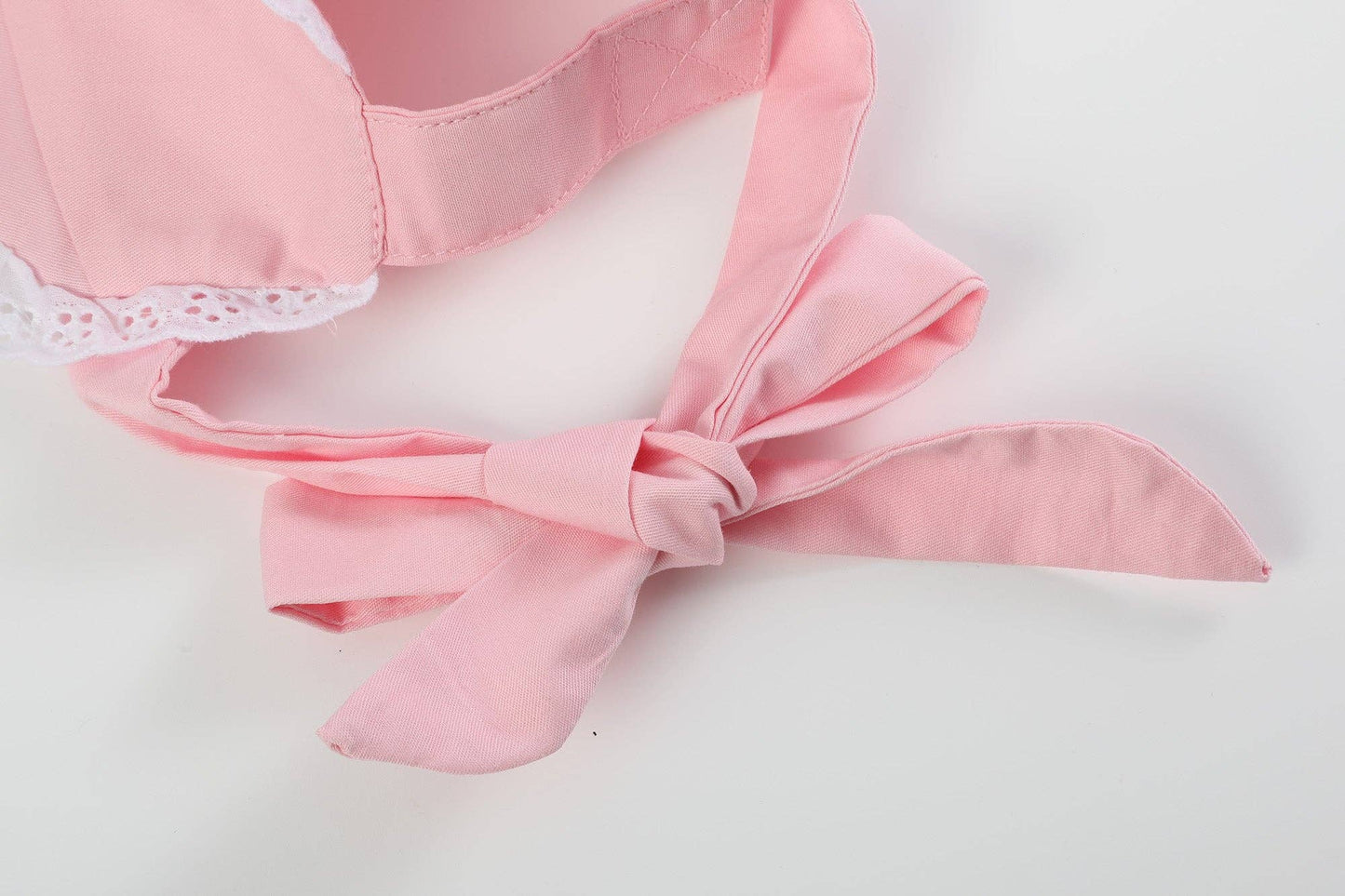 Pink and Lace Summer Baby Bonnet Sunhat: One Size