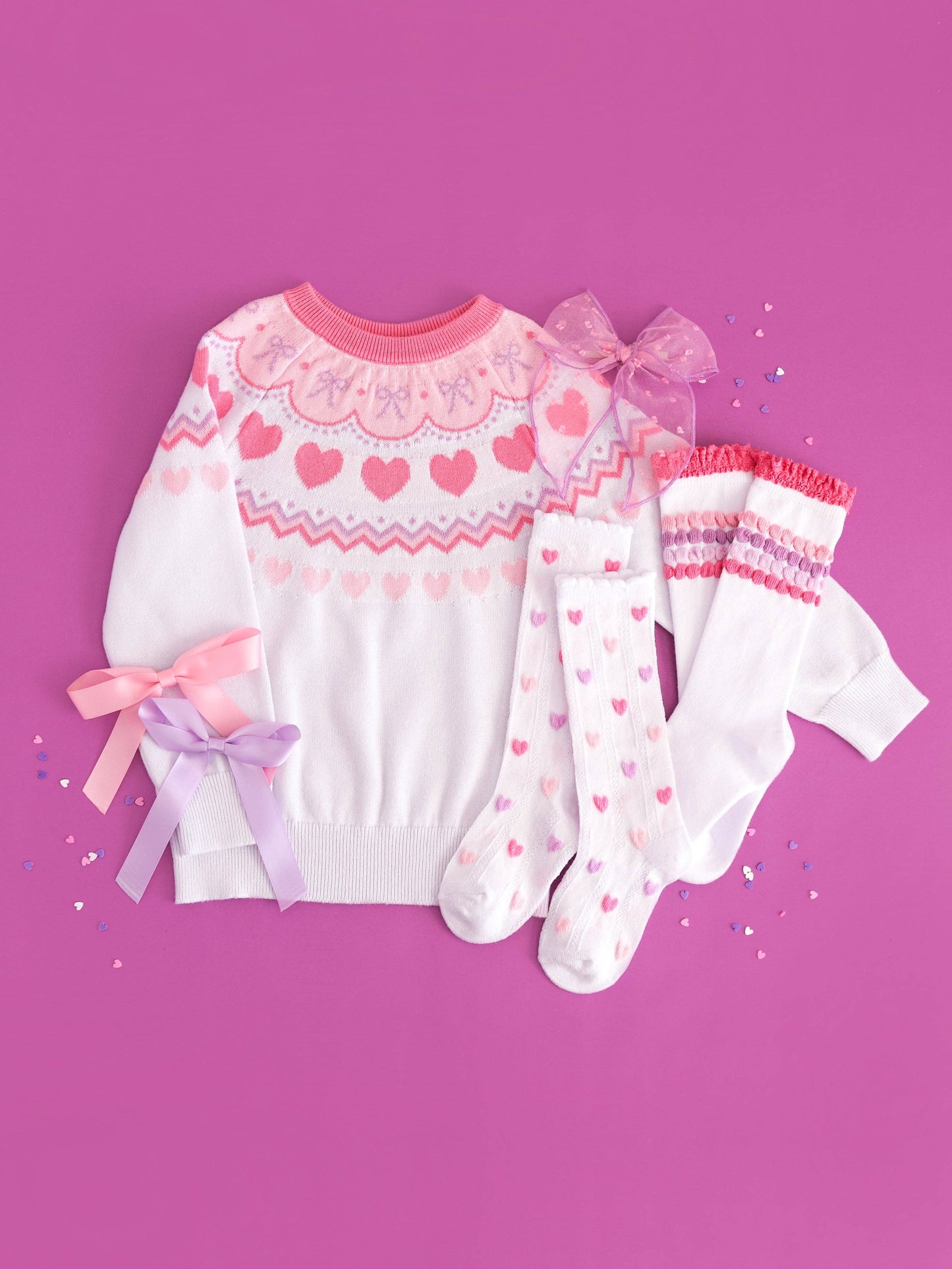 Darling Bubble Stripe Knee High Socks