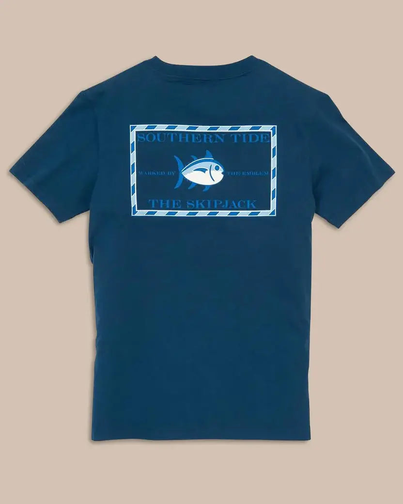 Youth SS Classic Skipjack Tee: Yacht Blue