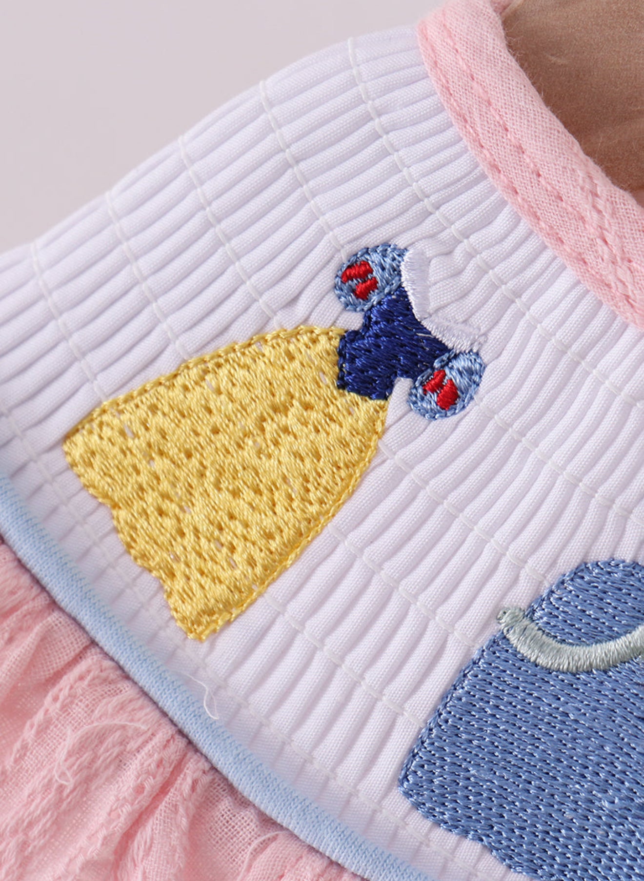 Pink princess smocked bubble