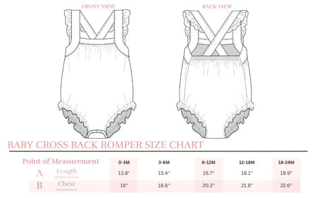 Tidepool Treasures Ruffle Cross Back Romper