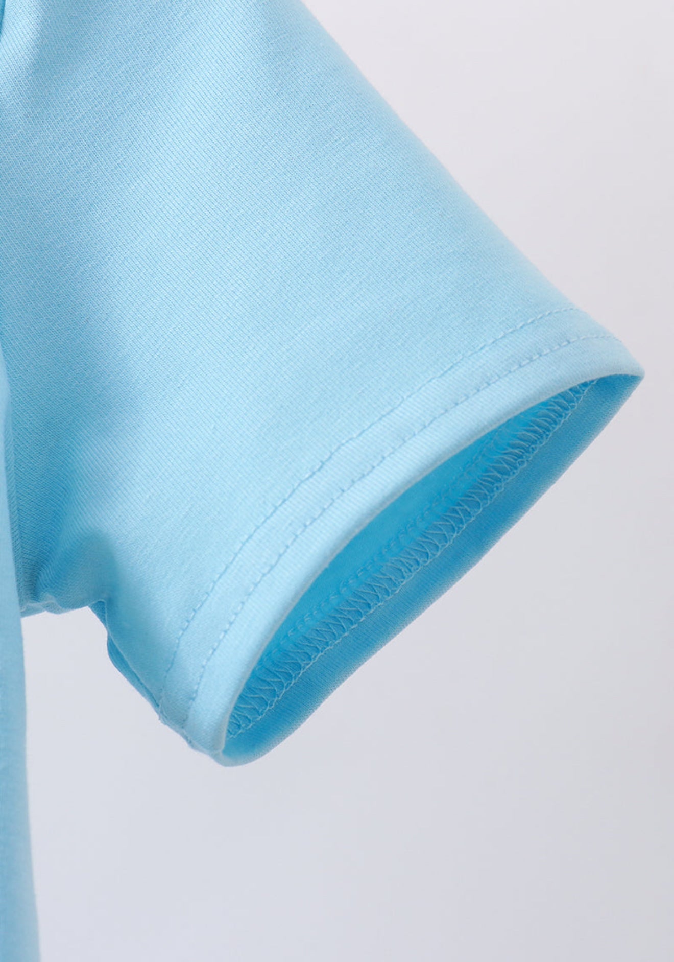 Blue animal embroidery top