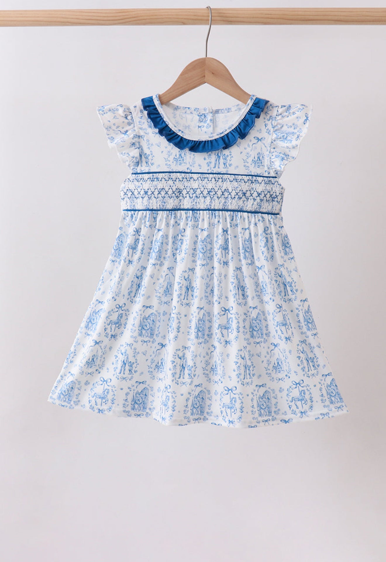 Blue Castle Smocked Ruffle Dress