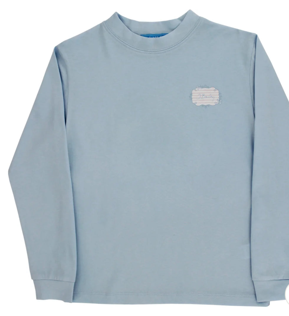 J Bailey Logo Tee L/S Nutcracker/Bayberry