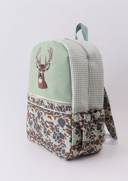 Camouflage deer print backpack