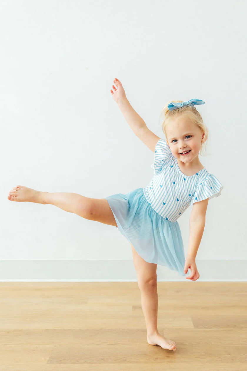 BLUEBERRY KISSES S/S TWIRL LEOTARD
