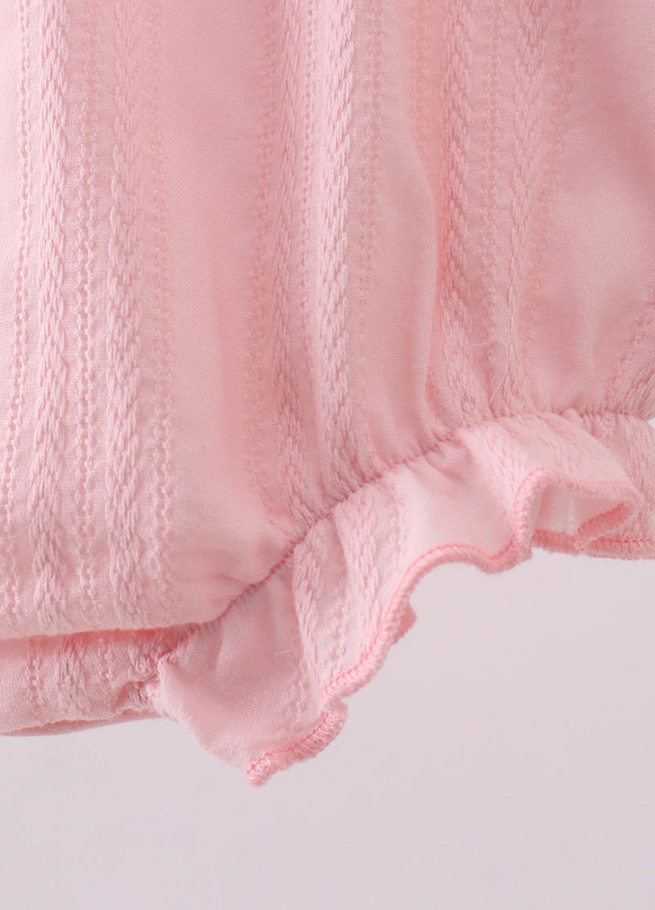 Pink princess smocked bubble