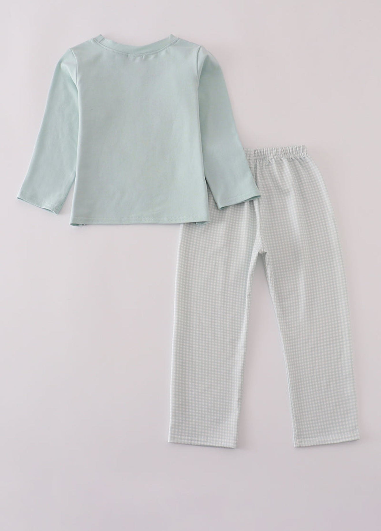 Blue boots embroidery pants set