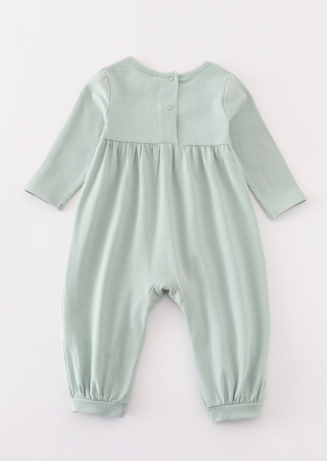 Premium Green cow applique boy romper