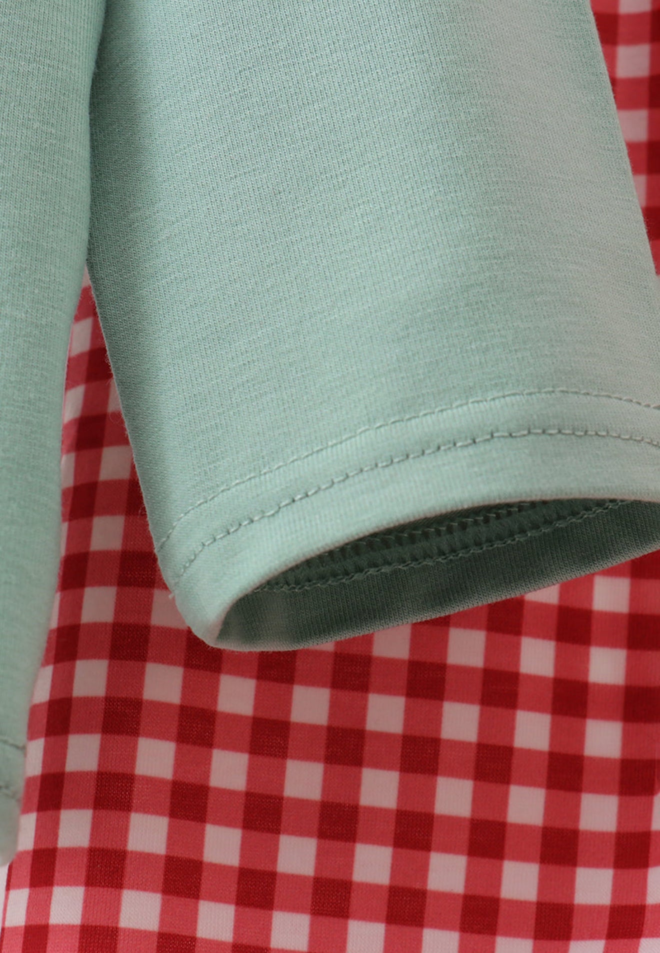 Green nativity embroidery pants set