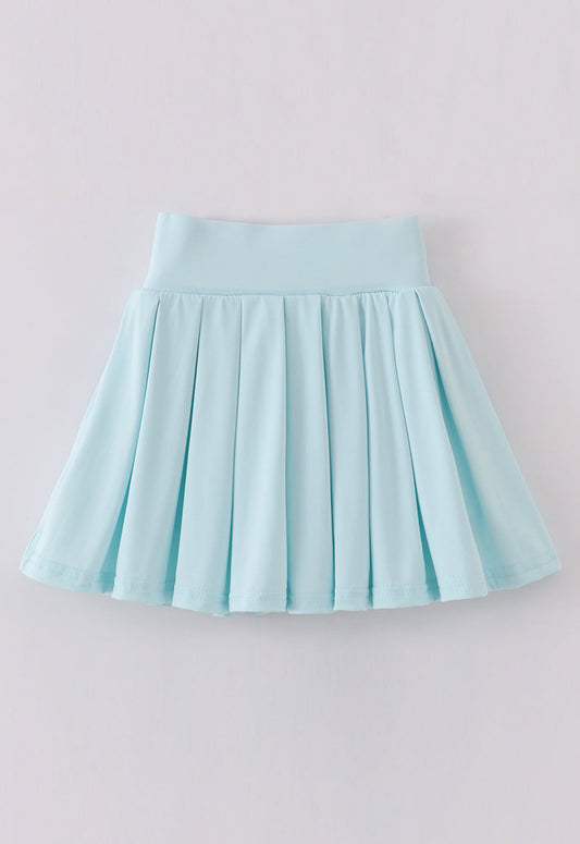 Blue Pleats active skort