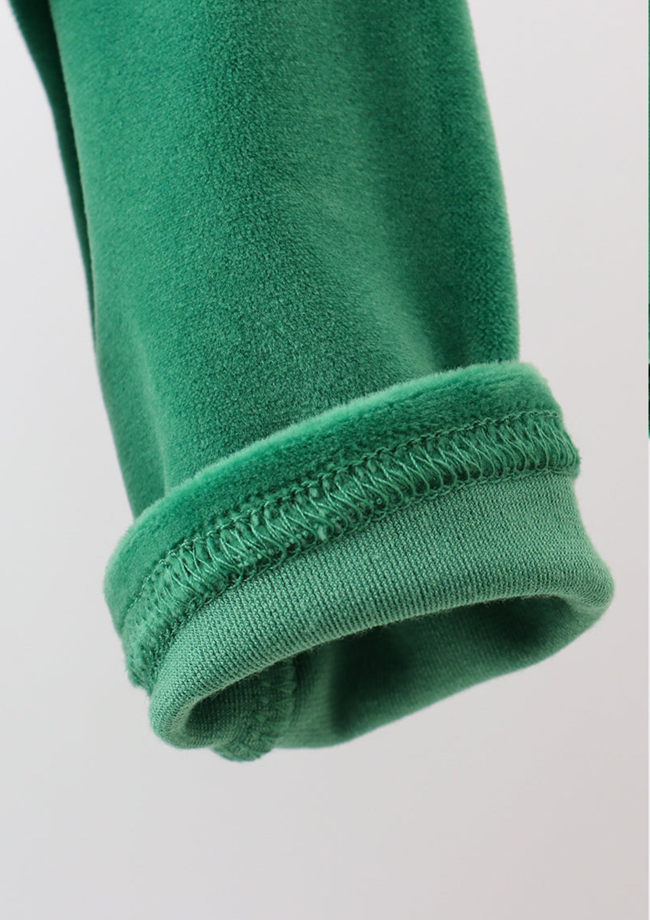 Green christmas tree applique velvet bubble