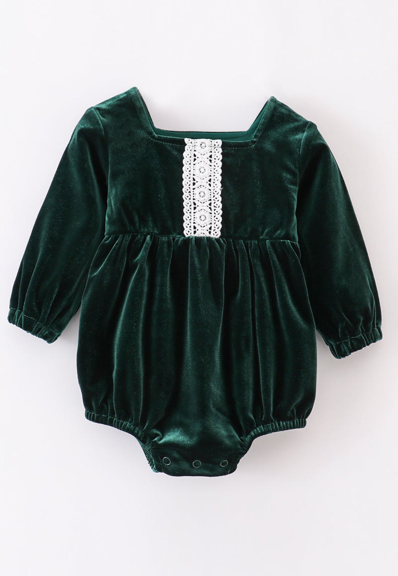 Premium Forest velvet girl lace bubble