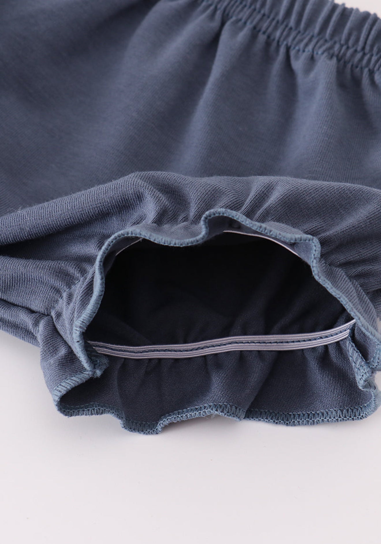 Navy stripe deer embroidery bloomer set