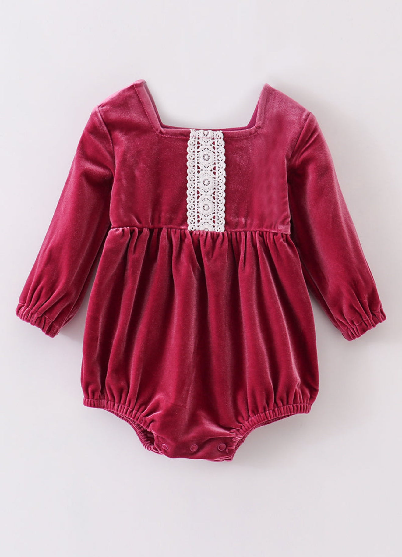 Premium Mauve velvet lace girl bubble