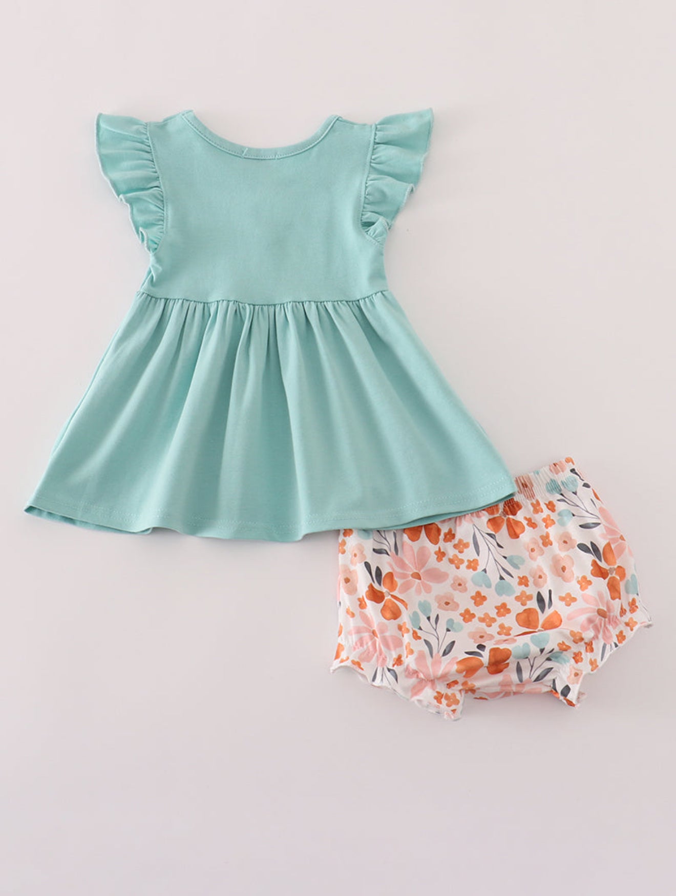 Sage floral bloomer set - 3 Months