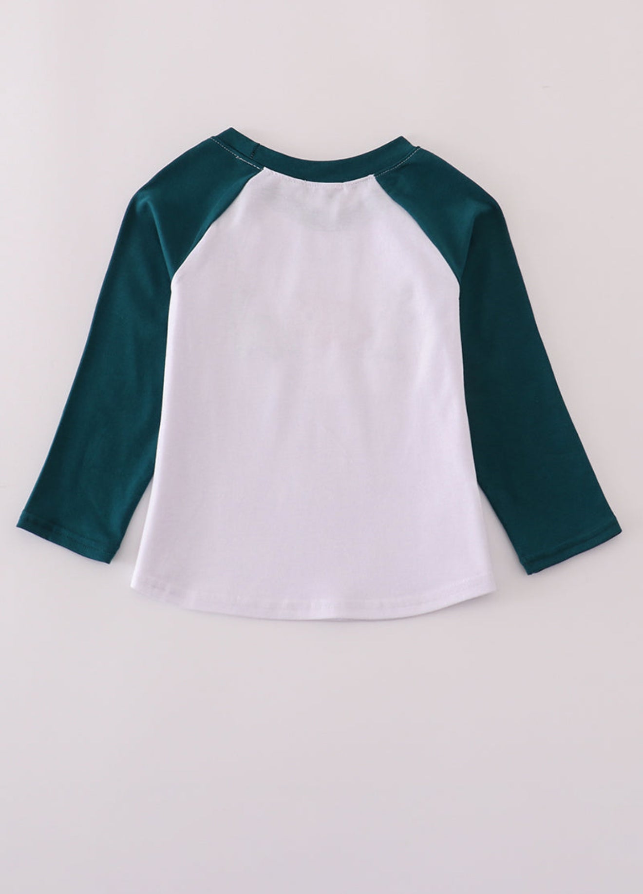 Blue dinosaur embroidery top