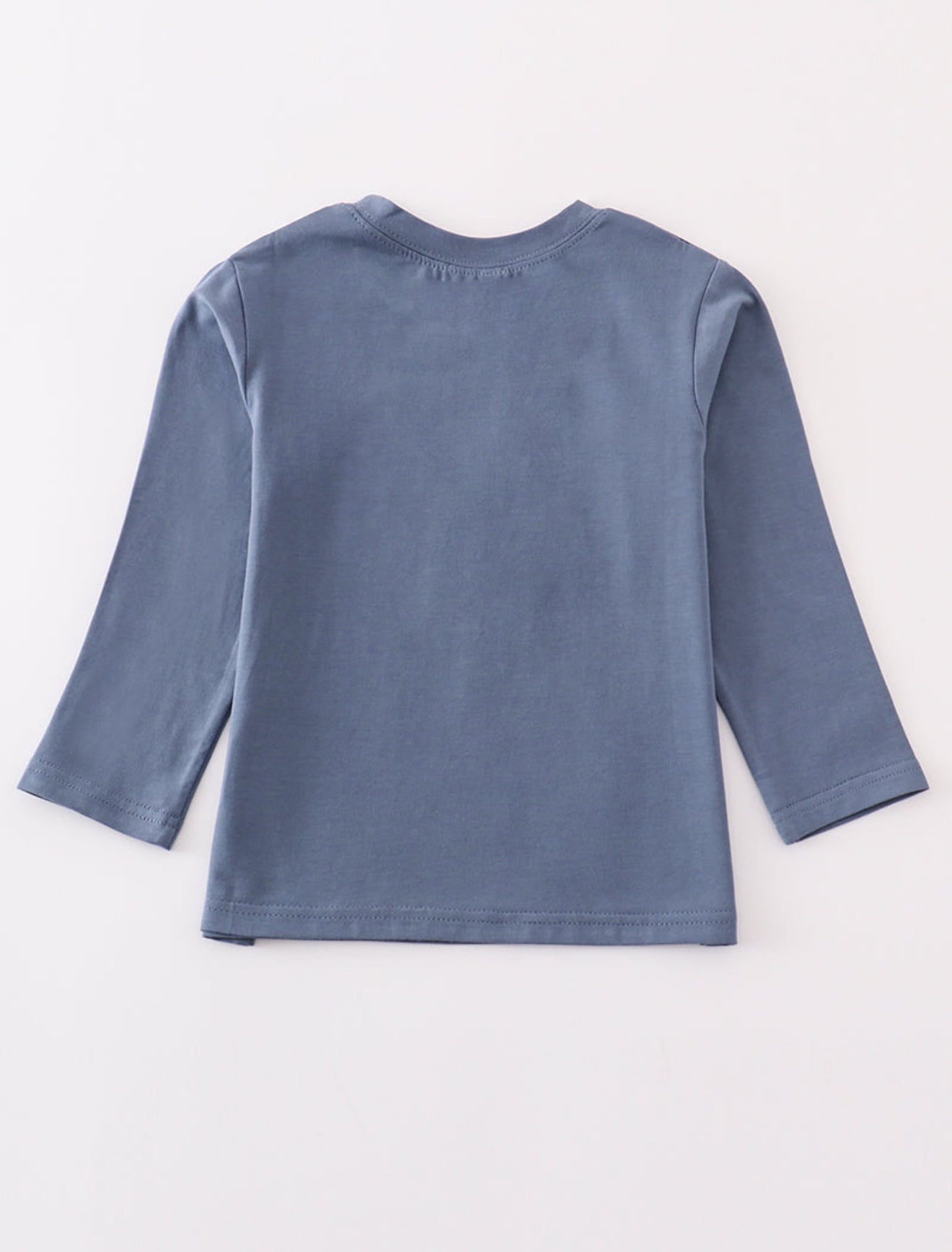 Premium Blue tractor applique boy top