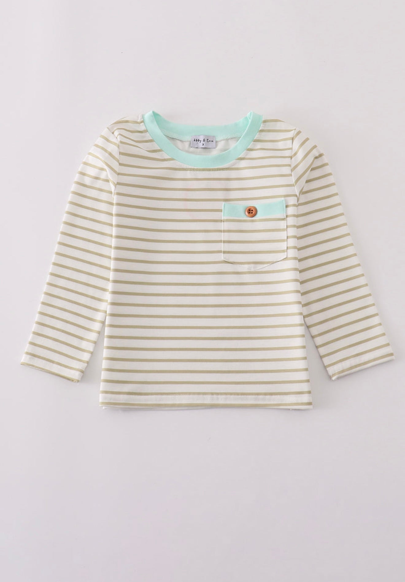 Khaki stripe top