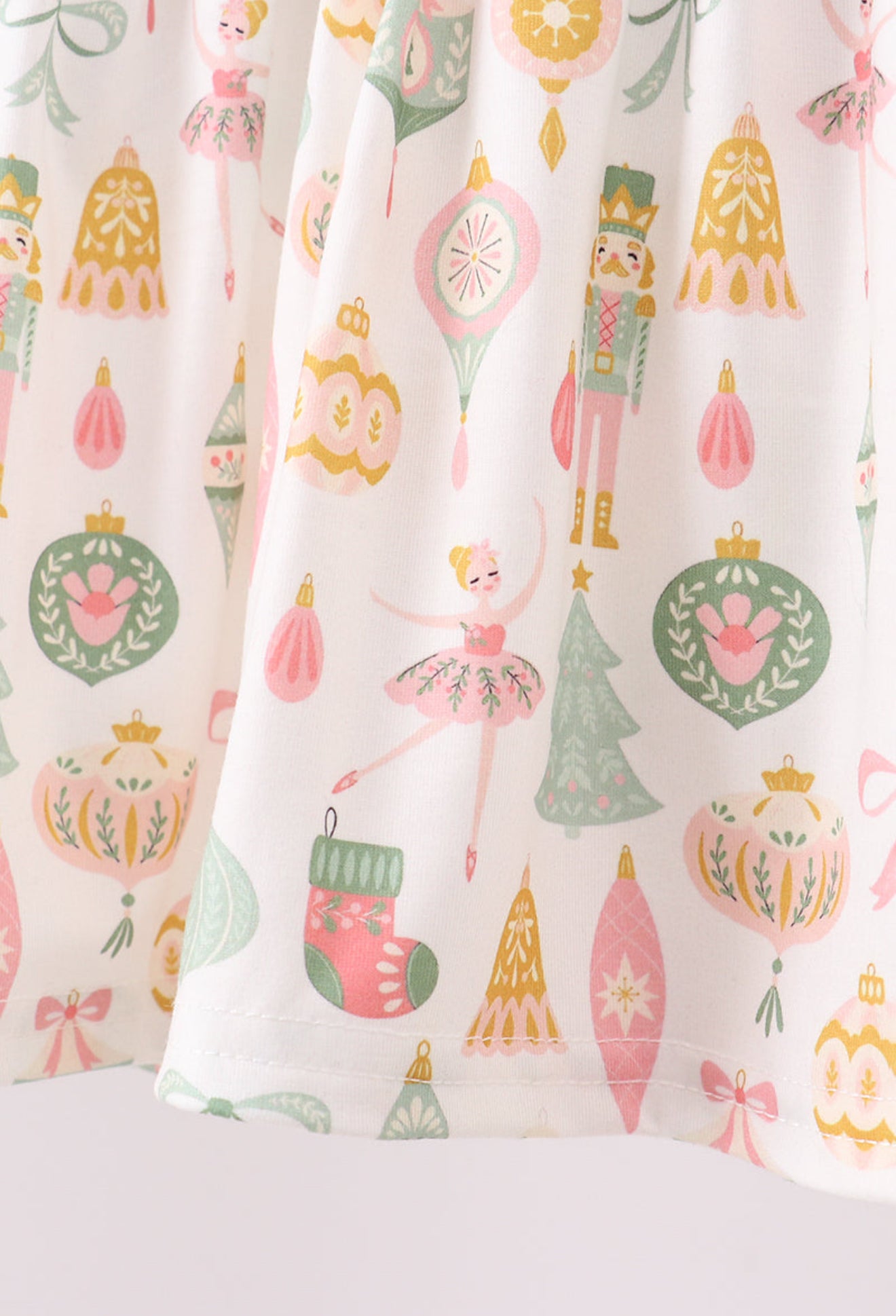 Blue nutcracker embroidery bloomer set