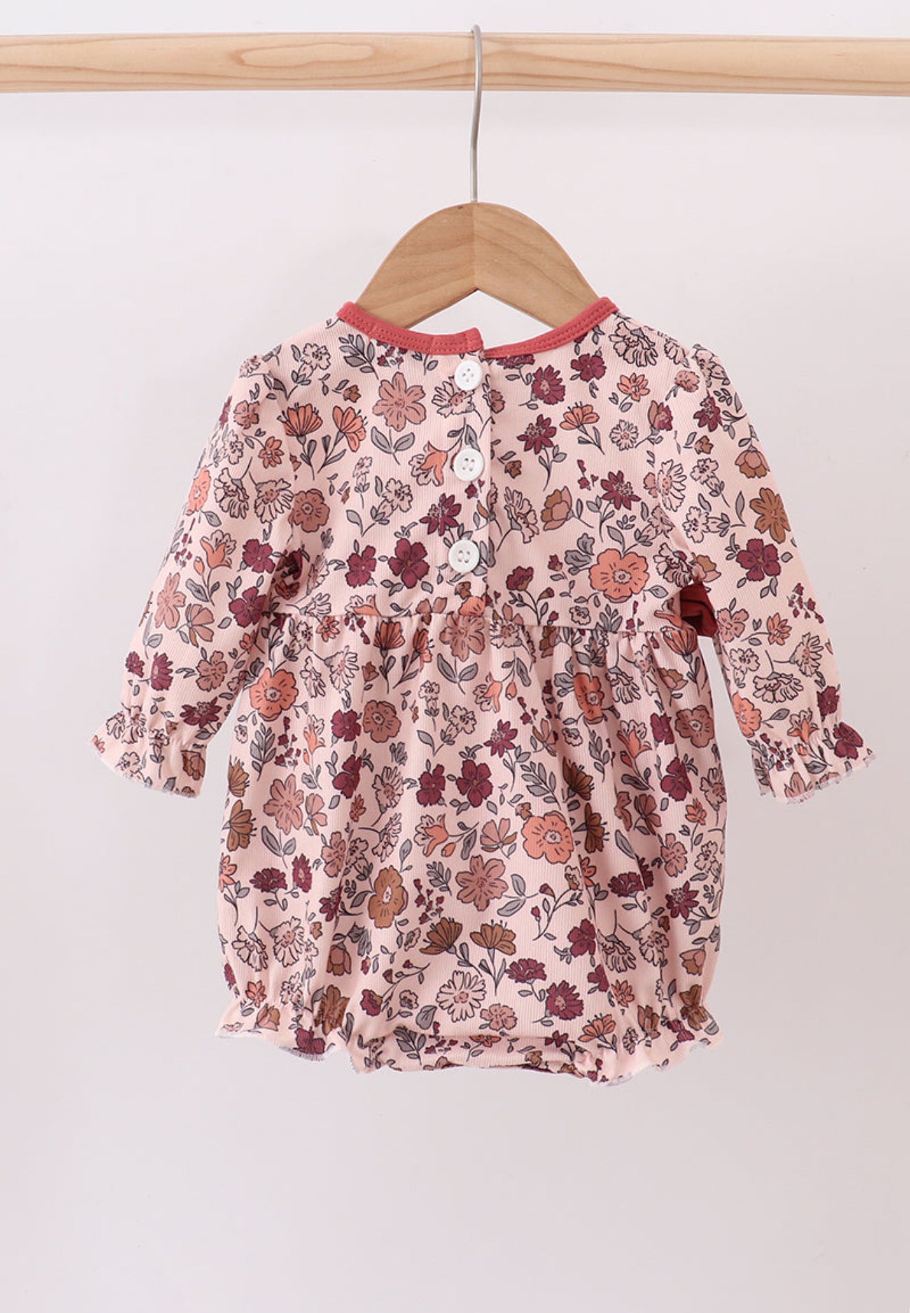 Autumn bloom corduroy ruffle bubble