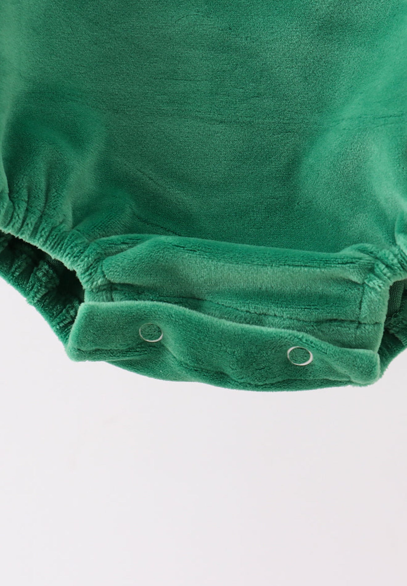 Green christmas tree applique velvet bubble