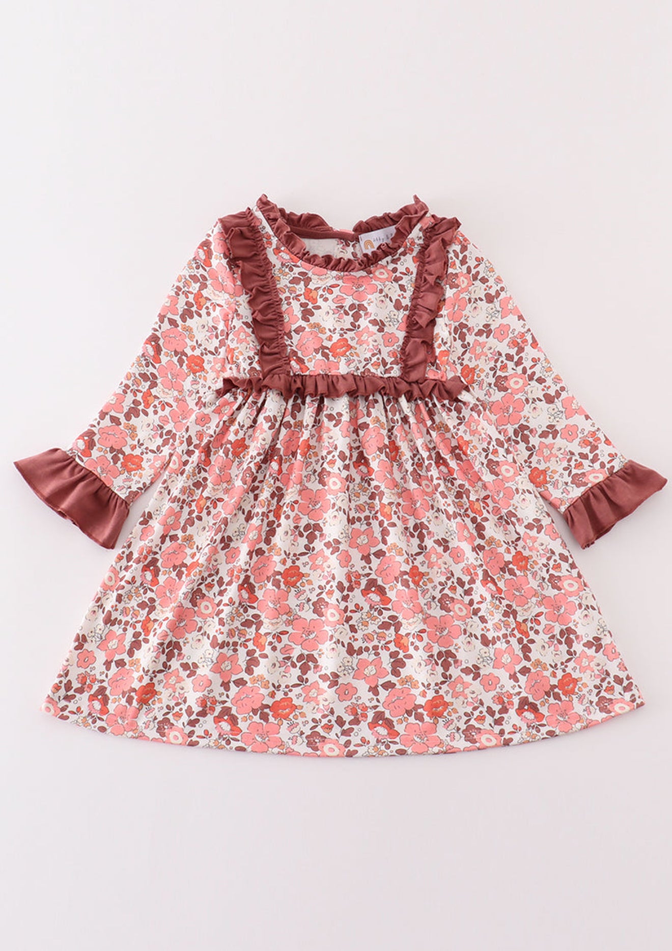 Fall floral print dress