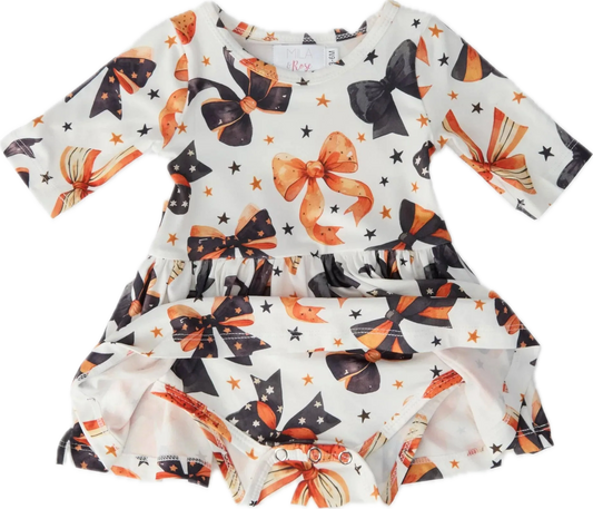 Trick or Twirl 3/4 Sleeve Twirl Bodysuit
