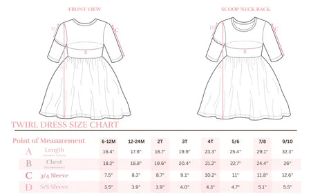 Pumpkin Picnic 3/4 Sleeve Ruffle Twirl Dress