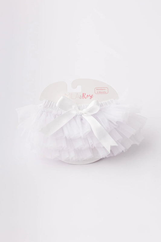 White Ruffle Tutu Bloomer