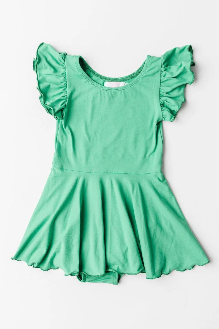 Kelly Green S/S Twirl Leotard
