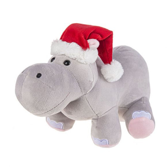 9” Christmas Hippo