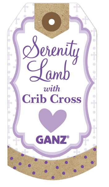 Serenity Lamb w/ Crib Cross - Girl (2 pc. set)