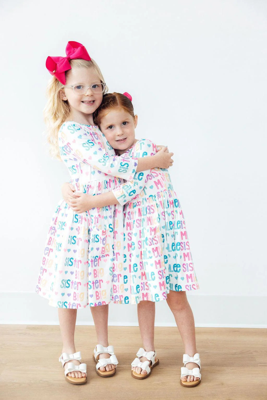 Big Sister 3/4 Sleeve Pocket Twirl Dress