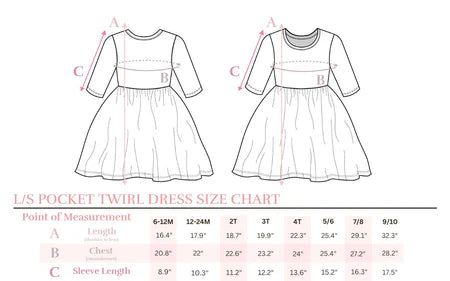 Jingle Bows L/S Pocket Twirl Dress