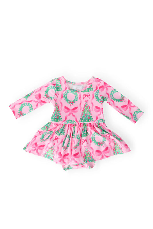Jingle Bows L/S Twirl Bodysuit