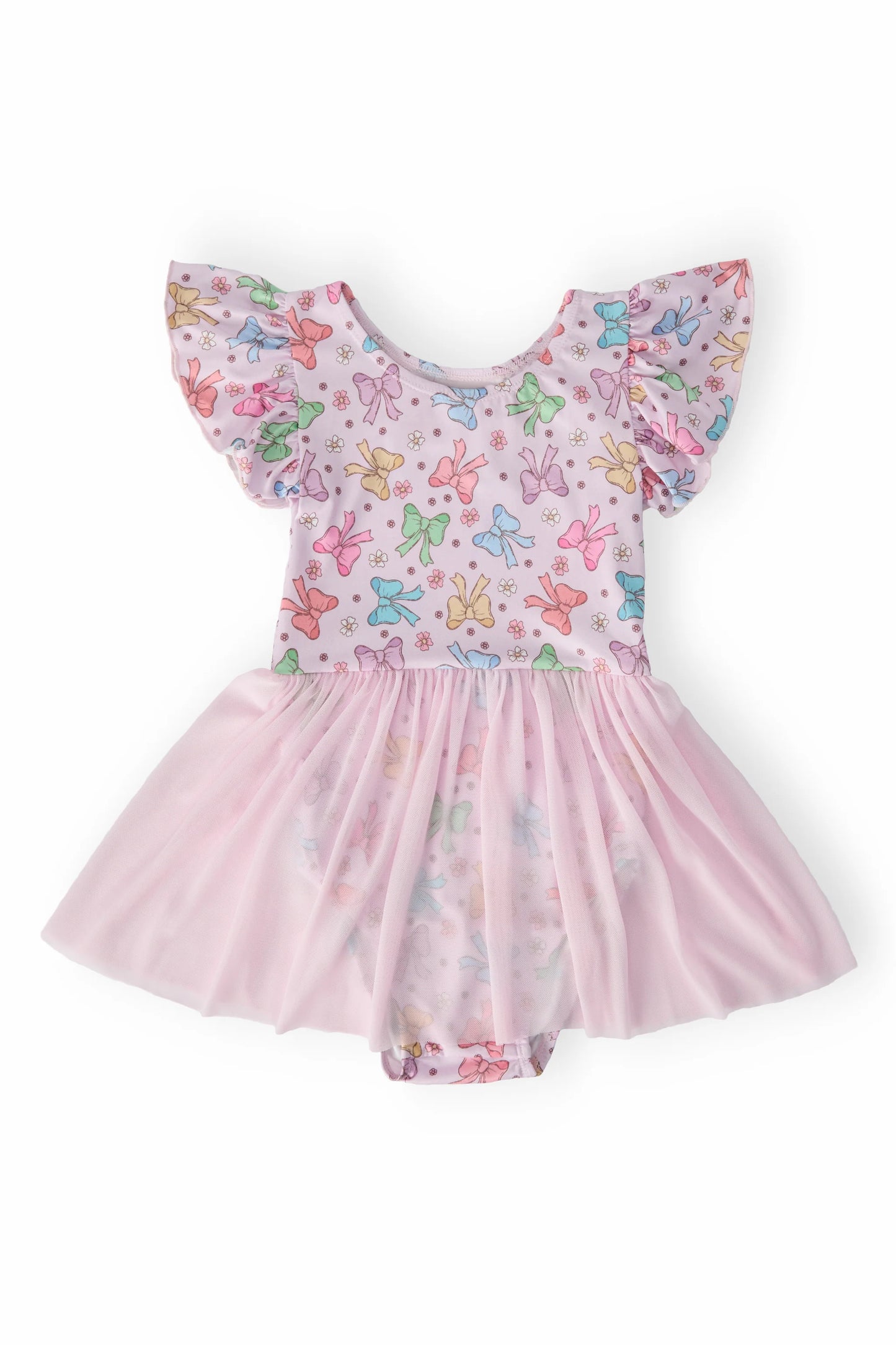 SPRINGTIME BOWS S/S TWIRL LEOTARD